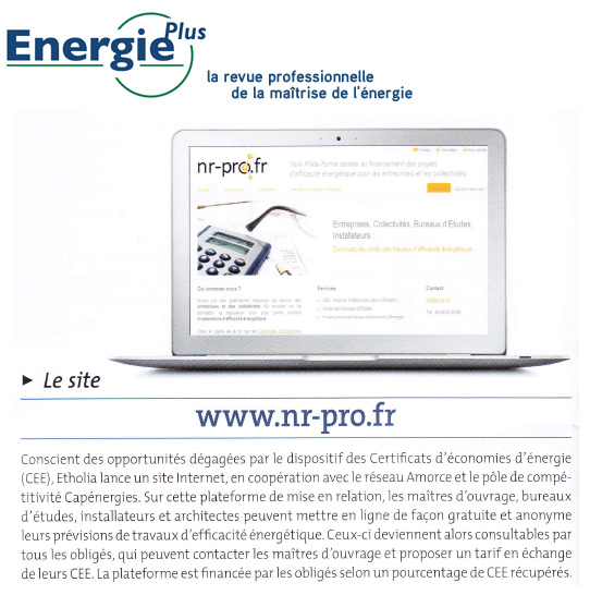 Energie Plus (décembre 2011)
